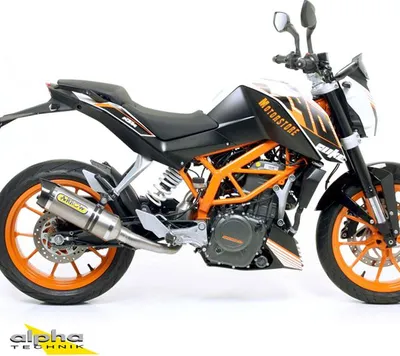 Produktbild von ARROW Auspuff THUNDER für KTM 125RC / 390RC / 390 Duke 2013-2016, Titan (Nur mit ARROW Zwischenrohr)