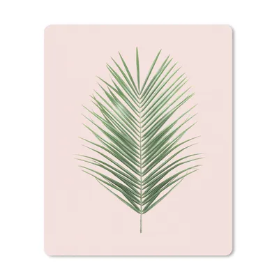 Produktbild von MuchoWow® Mauspad Mousepad Pflanze - Grün - Rosa - Natur 19x23 cm - Mousepads - Maus Mat - Pad - Mausunterlage - Mauspads - Spielen