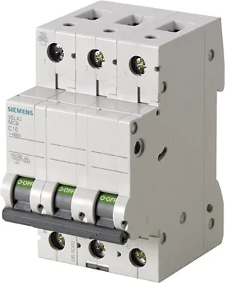 Produktbild von Siemens LS-SCHALTER 10KA 3POL C63, Miniatur-Leistungsschalter, IP20