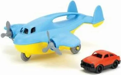 Produktbild von GREENTOYS - Frachtflugzeug blau mit Auto