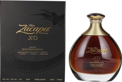 Produktbild von Ron Zacapa Centenario XO Solera Gran Reserva Especial Finished in Cognac Casks in hochwertiger Geschenkpackung Guatemala | 40 % vol | 0,7 l