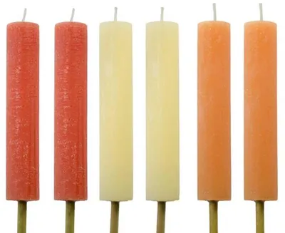 Imagen del producto de Cactula, juego de 6 antorchas para exteriores, diseño Sunset Boulevard – Ø3.8 x 20 cm – Tiempo de combustión: 10 horas – Velas rústicas para jardín