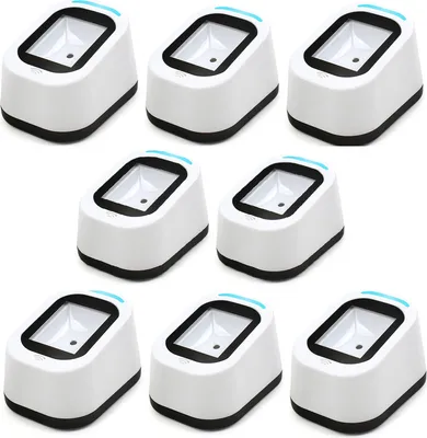 Obrázek produktu pro 8X kabelový USB skener čárových kódů s volnou rukou Podpora QR kódu 1D 2D kódu pro supermarkety (bílý)