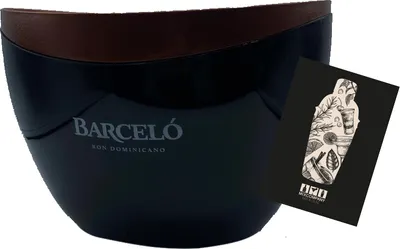 Produktbild von Barcelo Ron Dominicano Kühler Flaschenkühler Eiskühler Getränkekühler Bar Farbe: Schwarz/Braun Hartplastik