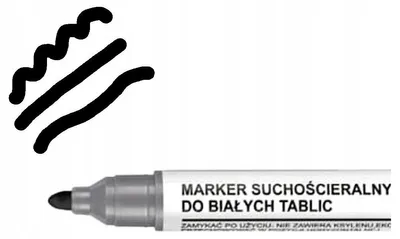 Produktbild von TOMA Schwarzer Rundspitz Whiteboard-Marker