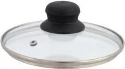 Produktbild von 14 cm Glasdeckel mit Rand für Pfannen