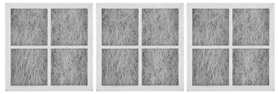 Kühlschrank-Luftfilter 3er-Pack Aktivkohle 80x80x8 mm