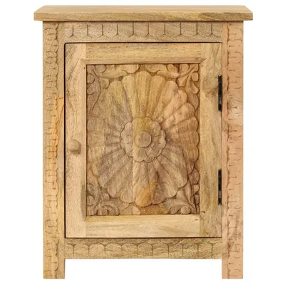 Image de vidaXL Table de nuit en bois massif de manguier 40x30x50 cm