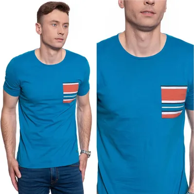 Produktbild von MUSTANG Herren, T-Shirt ALEX C PRINT, M, Blau, sport, tshirt, shirt