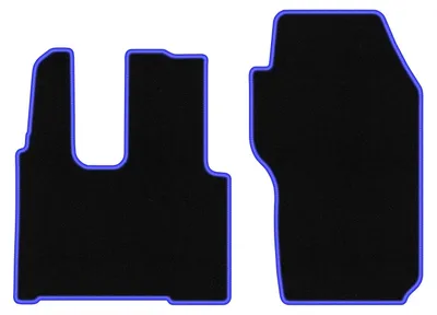 Immagine prodotto di Tappetini in velluto Nero/Blu per Mercedes Actros MP4 0 Set 2 pezzi