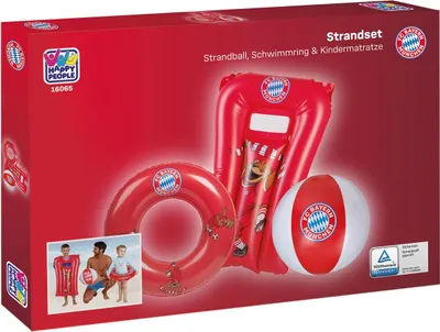 Produktbild von FC Bayern München FCB Strandset bestehend 16061 Strandball rot-weiß