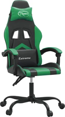 Produktbild von vidaXL Gaming-Stuhl Schwarz und Grün Kunstleder