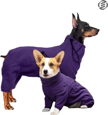 Produktbild von Hundebademantel aus Fleece - Größe XL - für große Hunde