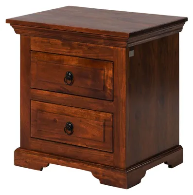 Immagine prodotto di MASSIVMOEBEL24 | OXFORD #905 Comodino in legno di acacia - laccato / nougat 52x40x54