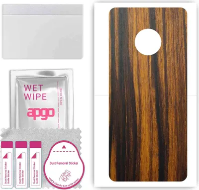Produktbild von apgo Rückseite Schutzfolie, Skin, kompatibel mit Huawei Enjoy 20 Plus 5G, Hinten Displayschutzfolie aus Vinylfolie, kratzfest, einfache Montage - Tigerwood