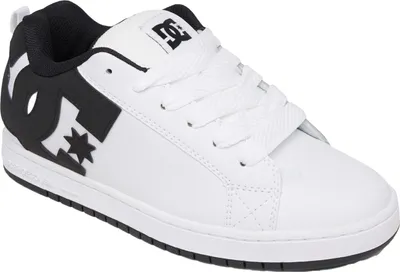 Image de DC Chaussures de skate pour homme COURT GRAFFIK, Taille chaussures:42, Couleurs:white/black/black