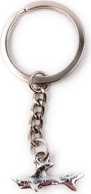 Image de Onwomania Porte-clés Argent Métal Requin blanc Poisson Océan Pendentif