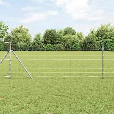Obrázek produktu pro Sloupky pro oplocení – Zinkované ocelové sloupky – 25 kusů, délka 1,6 m – Odolné vůči korozi a povětrnostním vlivům – Vhodné pro zahradu a pozemek