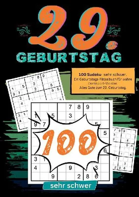 Produktbild von 29. Geburtstag- Sudoku Geschenkbuch