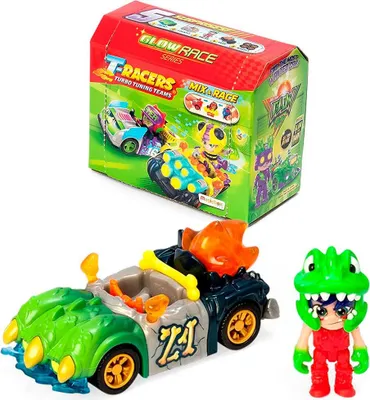 Obrázek produktu pro T-RACERS Glow Race Series Auta a sběratelské předměty pro piloty Auta odnímatelná a s vyměnitelnými díly MIX