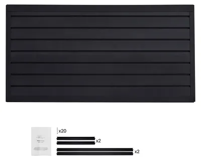 Immagine prodotto di SucceBuy Pannello portautensili 1225x645x20 mm, pannello in PVC per riporre utensili, portata 136 kg per pannello, supporto a parete per organizzare e riporre gli utensili in officina o nella stanza degli hobby, nero
