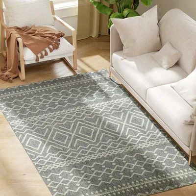 Produktbild von HOMCOM Teppich Flachgewebe Waschbar Küchenteppich, 170 x 120 cm