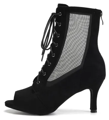 Image de Chaussures de danse pour femmes, à bout ouvert et avec talons