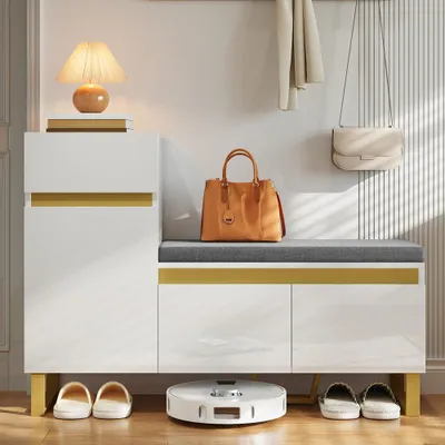Immagine prodotto di Armadio grande con cassetti e ante, dal design moderno e minimalista