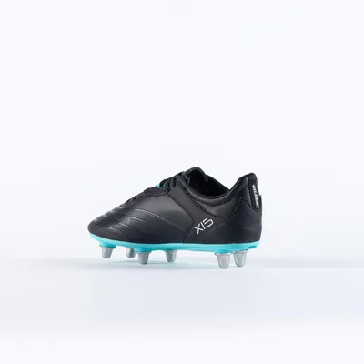 Produktbild von Gilbert Rugbyball schwarz aqua Größe 2-6 langlebig Grip