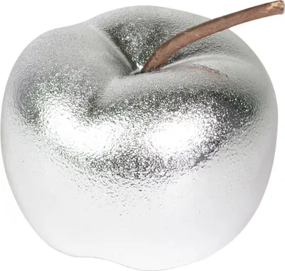 Produktbild von Riffelmacher Deko Apfel 70060 Silber | 8 cm