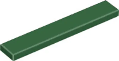 Image de 1 pièce LEGO, pièce n° 6636 en vert foncé