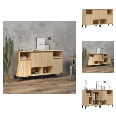 Immagine prodotto di vidaXL Credenze 2 pezzi rovere Sonoma 60x35x70 cm materiale a base di legno - Credenze