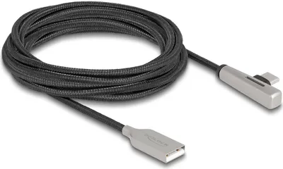 Obrázok produktu pre DeLOCK 80768, 3 m, USB A, USB C, USB 2.0, 0,48 Gbit/s, Čierna, Strieborná
