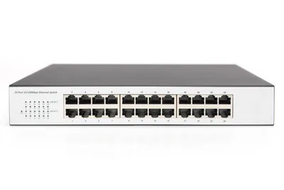 Obrázok produktu pre DIGITUS 24-Port Fast Ethernet Switch, Unmanaged