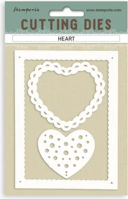 Produktbild von Stanzform für Papier - Stamperia - Heart Herzen