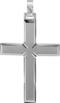 trendor 08749 Kreuz-Anhänger für Männer 925 Silber 42 mm 1