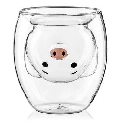 Image de Verre en forme de cochon