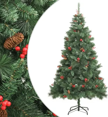 Produktbild von Maison Exclusive - Künstlicher Weihnachtsbaum Klappbar mit Zapfen & Beeren 240 cm