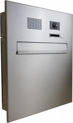 Produktbild von A-04 Edelstahl Kamera Durchwurfbriefkasten mit Video 7 + AP