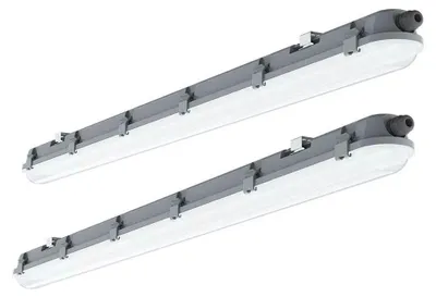 Produktbild von 2x LED Wannenleuchte, 2160 Lumen, kaltweiß, L 60 cm