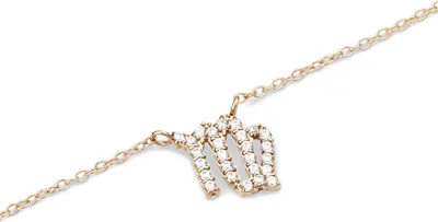 Produktbild von Daniel Wellington Kristall Sternzeichen Kette Gold Jungfrau Halskette DW-DW00400924