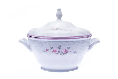 Produktbild von Thun 1794 Suppenschüssel, Bernadotte, 2,5 l, rosa, rosa gestreift, Thun