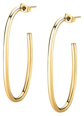 Immagine prodotto di Eleganti orecchini creoli placcati in oro SAVN04