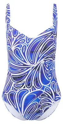 Productafbeelding van Susa dames badpak, model 4523_299, blauw met print, maat 10/C