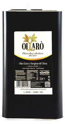 Produktbild von Oilaro - Olivenöl extra vergine 3 Liter Kanister - Nocellara del Belice und Biancolilla 100 Prozent Italien kaltgepresst mittelfruchtig