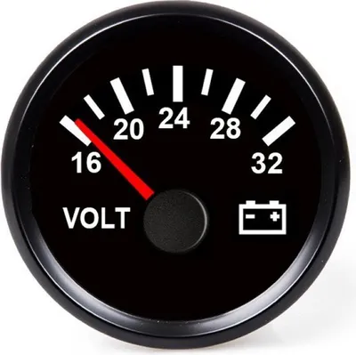 Obrázek produktu pro Voltmetr Hollex černý 18-32V