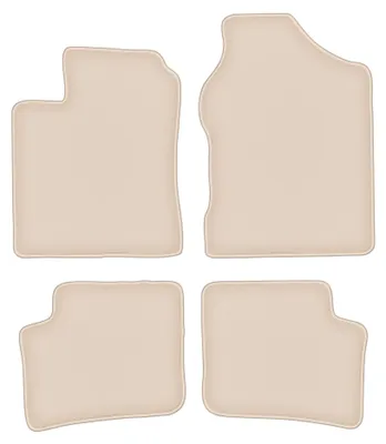 Produktbild von Velours-Fußmatten für Daihatsu Trevis 2006-2009 (Schrägheck) – 4-tlg, Beige, passgenau – Wielganizator FORTUNA