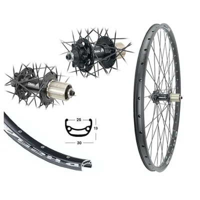 Produktbild von Bärwinkels Hinterrad 27,5 Zoll Disc Industrielager (25-584) 8-10 fach Kassette 6 Loch geöst