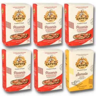 Produktbild von Caputo Testpaket 5xPizzeria + 1xSemola 6 kg