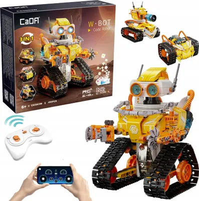 Produktbild von Konstruktionsspielzeug CaDA Code Robot RC 3-in-1, 455 Teile, ferngesteuert, Dual Mode, Modell C83003W